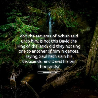 Picture 05 - 1 Samuel 21:11 KJV - And the servants of Achish said unto him, Is not - Bible Verse Picture