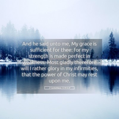 Picture 05 - 2 Corinthians 12:9 KJV - And he said unto me, My grace is sufficient for - Bible Verse Picture