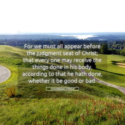 Picture 05 - 2 Corinthians 5:10 KJV - For we must all appear before the judgment seat - Bible Verse Picture