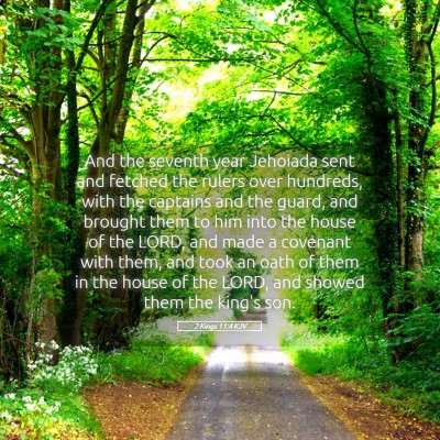 Picture 05 - 2 Kings 11:4 KJV - And the seventh year Jehoiada sent and fetched - Bible Verse Picture