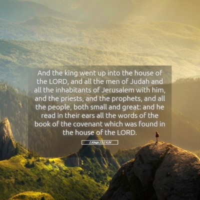 Picture 05 - 2 Kings 23:2 KJV - And the king went up into the house of the LORD, - Bible Verse Picture