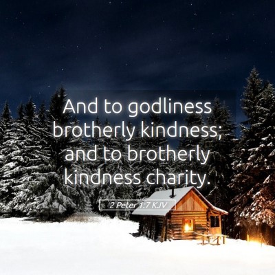 Picture 05 - 2 Peter 1:7 KJV - And to godliness brotherly kindness; and to - Bible Verse Picture