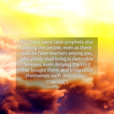 Picture 05 - 2 Peter 2:1 KJV - But there were false prophets also among the - Bible Verse Picture