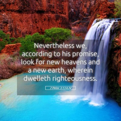 Picture 05 - 2 Peter 3:13 KJV - Nevertheless we, according to his promise, look - Bible Verse Picture
