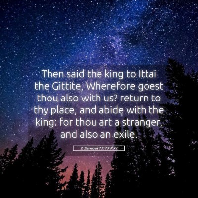 Picture 05 - 2 Samuel 15:19 KJV - Then said the king to Ittai the Gittite, - Bible Verse Picture