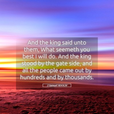 Picture 05 - 2 Samuel 18:4 KJV - And the king said unto them, What seemeth you - Bible Verse Picture