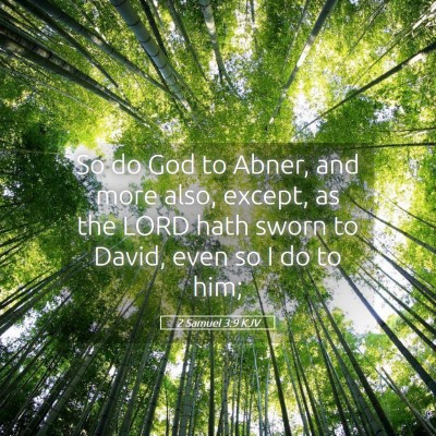 Picture 05 - 2 Samuel 3:9 KJV - So do God to Abner, and more also, except, as the - Bible Verse Picture