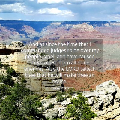 Picture 05 - 2 Samuel 7:11 KJV - And as since the time that I commanded judges to - Bible Verse Picture