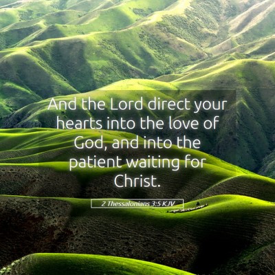Picture 05 - 2 Thessalonians 3:5 KJV - And the Lord direct your hearts into the love of - Bible Verse Picture