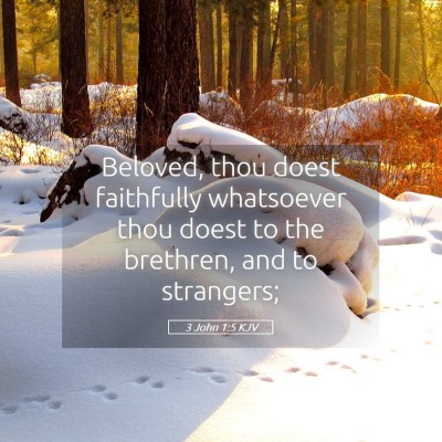 Picture 05 - 3 John 1:5 KJV - Beloved, thou doest faithfully whatsoever thou - Bible Verse Picture