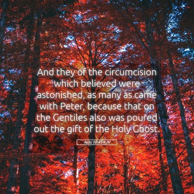 Picture 05 - Acts 10:45 KJV - And they of the circumcision which believed were - Bible Verse Picture