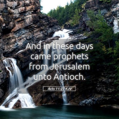 Picture 05 - Acts 11:27 KJV - And in these days came prophets from Jerusalem - Bible Verse Picture