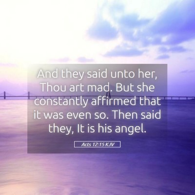 Picture 05 - Acts 12:15 KJV - And they said unto her, Thou art mad. But she - Bible Verse Picture