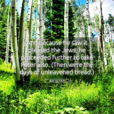 Picture 05 - Acts 12:3 KJV - And because he saw it pleased the Jews, he - Bible Verse Picture