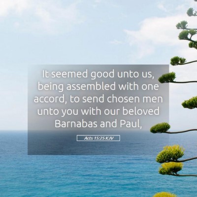 Picture 05 - Acts 15:25 KJV - It seemed good unto us, being assembled with one - Bible Verse Picture