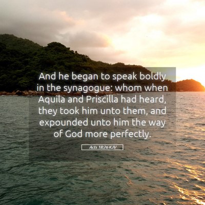 Picture 05 - Acts 18:26 KJV - And he began to speak boldly in the synagogue: - Bible Verse Picture