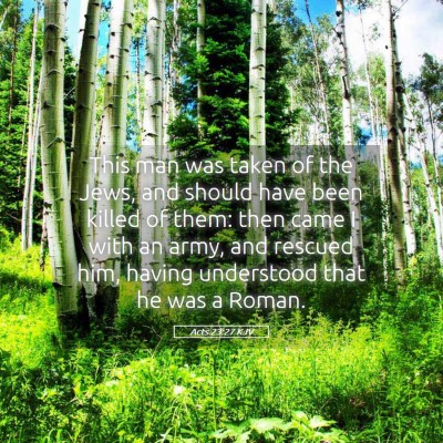 Picture 05 - Acts 23:27 KJV - This man was taken of the Jews, and should have - Bible Verse Picture