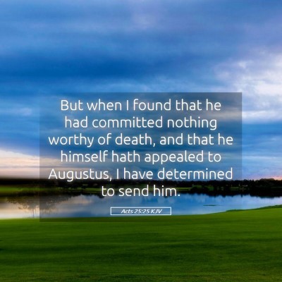 Picture 05 - Acts 25:25 KJV - But when I found that he had committed nothing - Bible Verse Picture