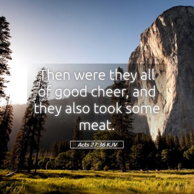 Picture 05 - Acts 27:36 KJV - Then were they all of good cheer, and they also - Bible Verse Picture