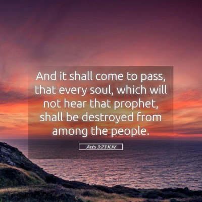 Picture 05 - Acts 3:23 KJV - And it shall come to pass, that every soul, which - Bible Verse Picture