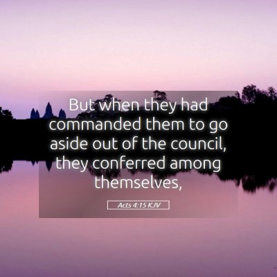 Picture 05 - Acts 4:15 KJV - But when they had commanded them to go aside out - Bible Verse Picture