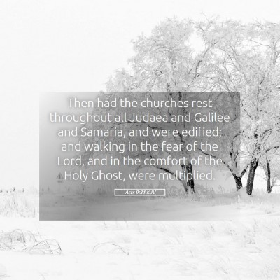 Picture 05 - Acts 9:31 KJV - Then had the churches rest throughout all Judaea - Bible Verse Picture