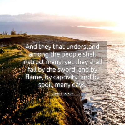 Picture 05 - Daniel 11:33 KJV - And they that understand among the people shall - Bible Verse Picture
