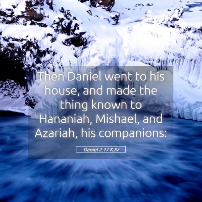 Picture 05 - Daniel 2:17 KJV - Then Daniel went to his house, and made the thing - Bible Verse Picture