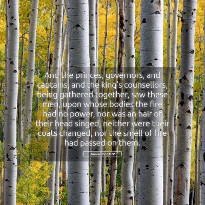 Picture 05 - Daniel 3:27 KJV - And the princes, governors, and captains, and the - Bible Verse Picture