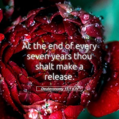 Picture 05 - Deuteronomy 15:1 KJV - At the end of every seven years thou shalt make a - Bible Verse Picture