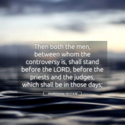 Picture 05 - Deuteronomy 19:17 KJV - Then both the men, between whom the controversy - Bible Verse Picture