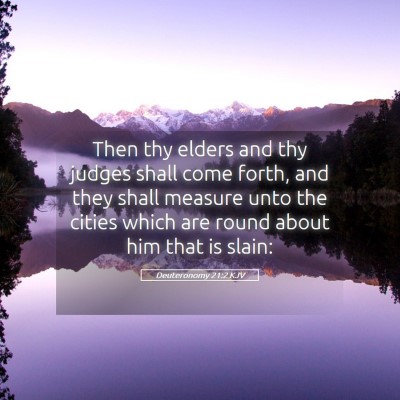 Picture 05 - Deuteronomy 21:2 KJV - Then thy elders and thy judges shall come forth, - Bible Verse Picture