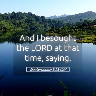 Picture 05 - Deuteronomy 3:23 KJV - And I besought the LORD at that time, - Bible Verse Picture