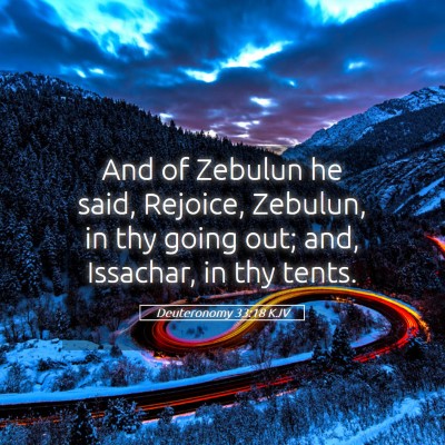 Picture 05 - Deuteronomy 33:18 KJV - And of Zebulun he said, Rejoice, Zebulun, in thy - Bible Verse Picture