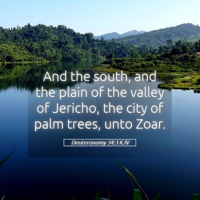 Picture 05 - Deuteronomy 34:3 KJV - And the south, and the plain of the valley of - Bible Verse Picture