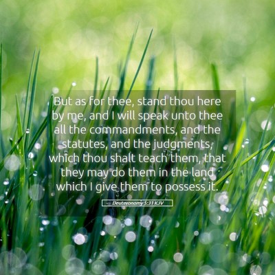 Picture 05 - Deuteronomy 5:31 KJV - But as for thee, stand thou here by me, and I - Bible Verse Picture