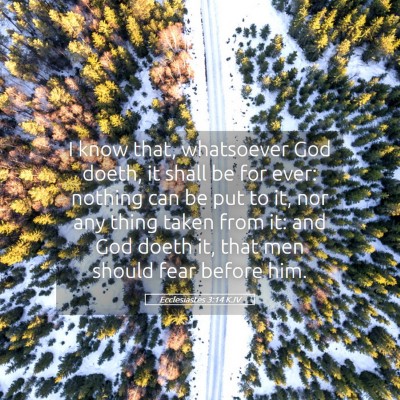 Picture 05 - Ecclesiastes 3:14 KJV - I know that, whatsoever God doeth, it shall be - Bible Verse Picture