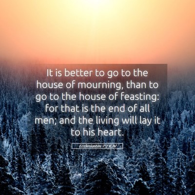 Picture 05 - Ecclesiastes 7:2 KJV - It is better to go to the house of mourning, than - Bible Verse Picture