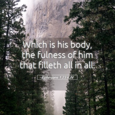 Picture 05 - Ephesians 1:23 KJV - Which is his body, the fulness of him that - Bible Verse Picture