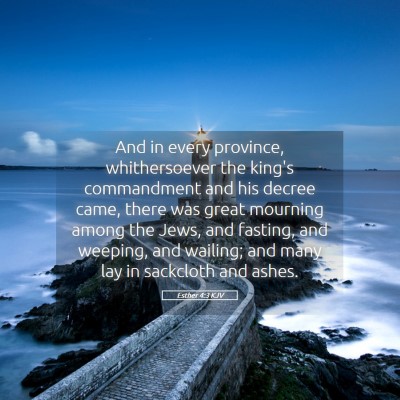 Picture 05 - Esther 4:3 KJV - And in every province, whithersoever the king's - Bible Verse Picture