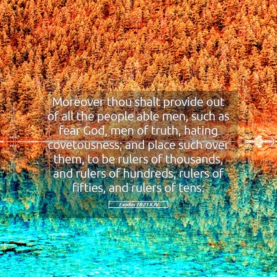 Picture 05 - Exodus 18:21 KJV - Moreover thou shalt provide out of all the people - Bible Verse Picture