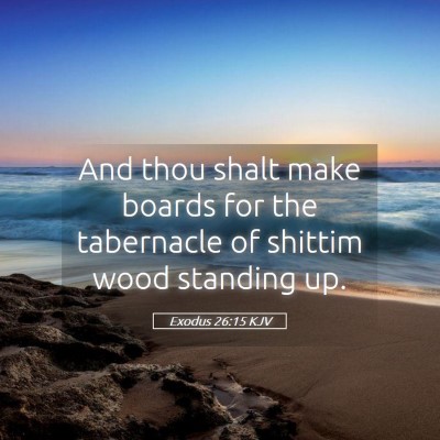 Picture 05 - Exodus 26:15 KJV - And thou shalt make boards for the tabernacle of - Bible Verse Picture