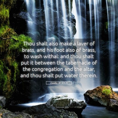 Picture 05 - Exodus 30:18 KJV - Thou shalt also make a laver of brass, and his - Bible Verse Picture