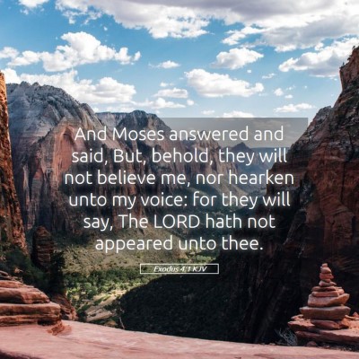 Picture 05 - Exodus 4:1 KJV - And Moses answered and said, But, behold, they - Bible Verse Picture