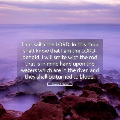 Picture 05 - Exodus 7:17 KJV - Thus saith the LORD, In this thou shalt know that - Bible Verse Picture