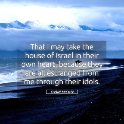 Picture 05 - Ezekiel 14:5 KJV - That I may take the house of Israel in their own - Bible Verse Picture