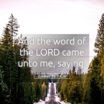 Picture 05 - Ezekiel 15:1 KJV - And the word of the LORD came unto me, - Bible Verse Picture