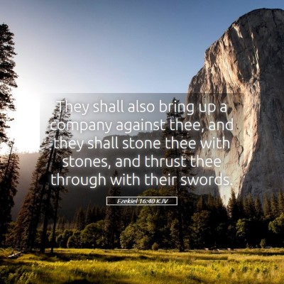 Picture 05 - Ezekiel 16:40 KJV - They shall also bring up a company against thee, - Bible Verse Picture