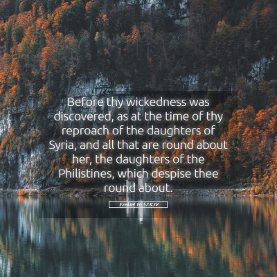Picture 05 - Ezekiel 16:57 KJV - Before thy wickedness was discovered, as at the - Bible Verse Picture