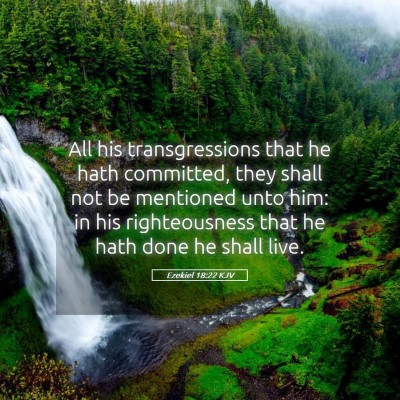 Picture 05 - Ezekiel 18:22 KJV - All his transgressions that he hath committed, - Bible Verse Picture
